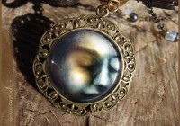 Lunar Light illustrated necklace