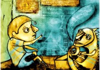 Dappertutto picture book - interior illustration