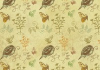 botanic Bird pattern design