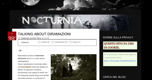 Diramazioni on Nocturnia