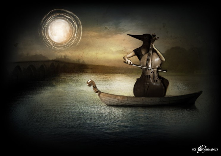 Sound Journey - Illustration for Rob Shepherd, a music composer website. www.robshepherdmusic.com